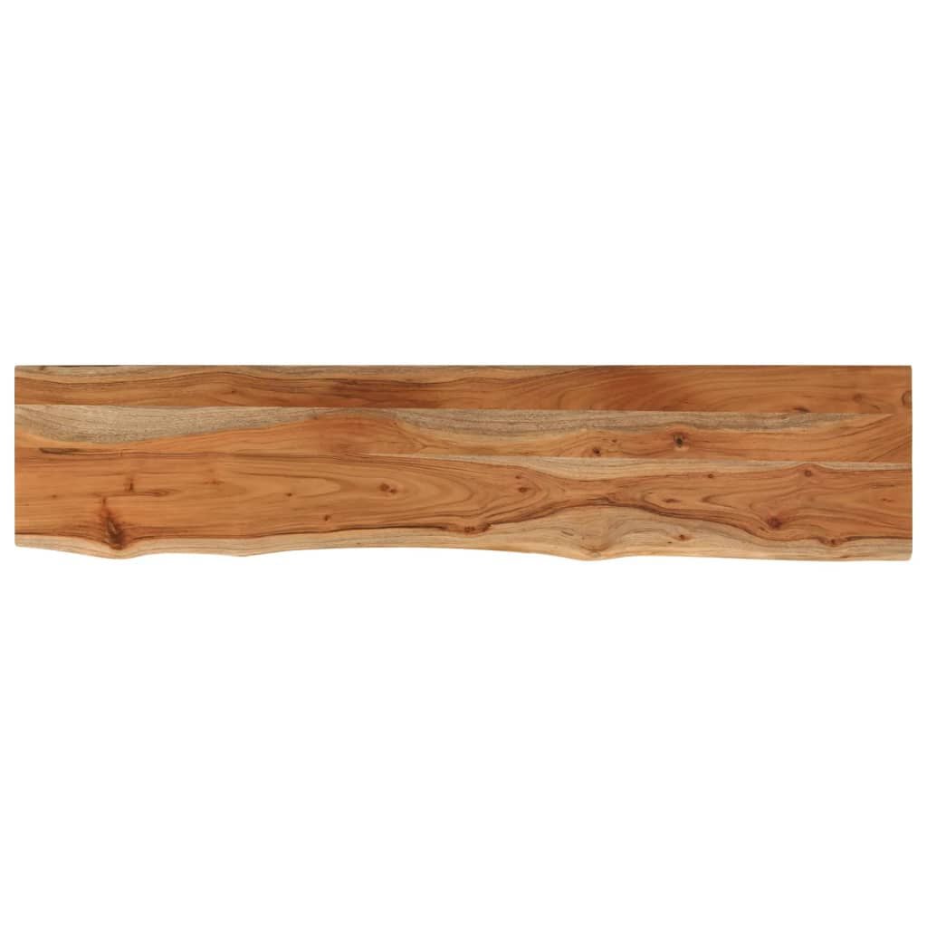 265235 - VIDAXL Raft Muri Drejtkëndor 120x20x3,8 cm me Dru të Masturbuar Akazie me Skaje të Gjerë
