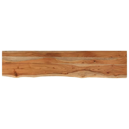 265235 - VIDAXL Raft Muri Drejtkëndor 120x20x3,8 cm me Dru të Masturbuar Akazie me Skaje të Gjerë