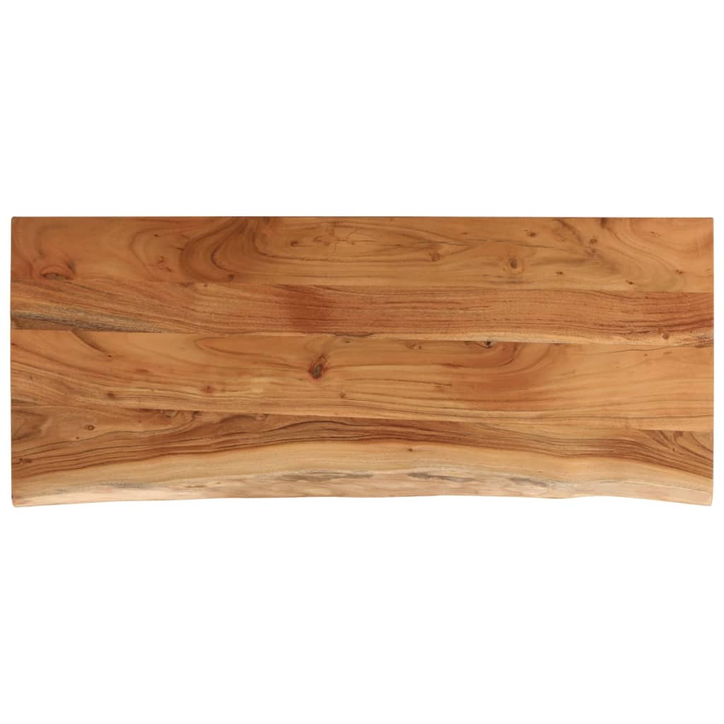 270029 - vidaXL Pllakë tavoline 100 × 40 × 3.8 cm, drejtkëndëshe, dru akacie masiv me skaje natyrale (Live Edge)