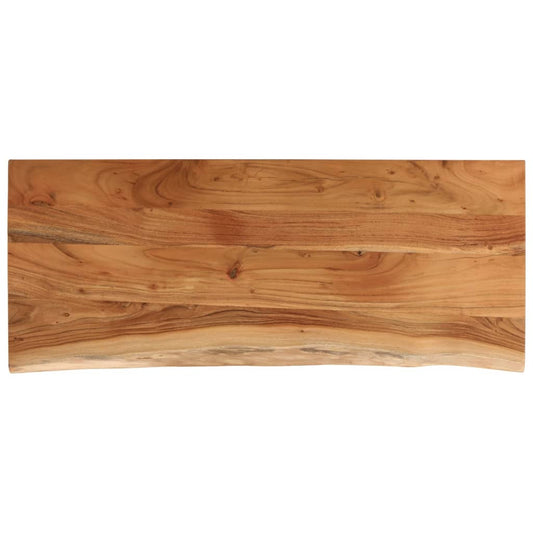 270029 - vidaXL Pllakë tavoline 100 × 40 × 3.8 cm, drejtkëndëshe, dru akacie masiv me skaje natyrale (Live Edge)