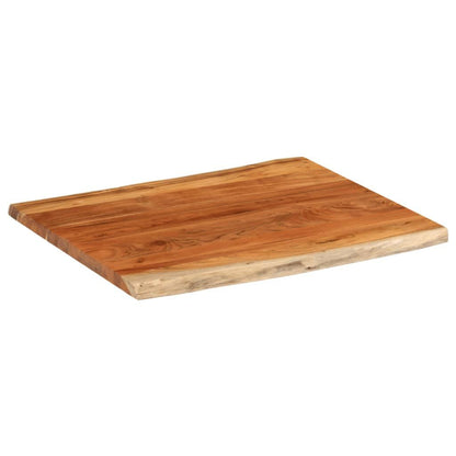 265239 - VIDAXL Sipërfaqe Tavoline Drejtkëndëshe prej Druri të Masturbuar me Skaje Akazie 90x80x2,5 cm