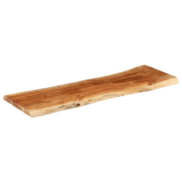 291252 - VIDA XL Sipërfaqe Tavoline Drejtkëndëshe prej Druri Masiv me Skaje Akacie 120x40x3,8 cm