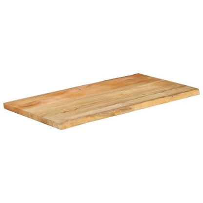 291254 - VIDA XL Sipërfaqe Tavoline 120x60x3,8 cm Dru Masiv me Skaje Live, Mango