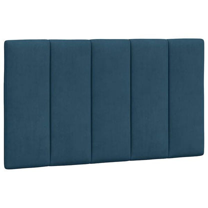 291262 - VIDAXL Jastëk për Kokën e Krevatit "Hanko" Blu 90 cm Kadife