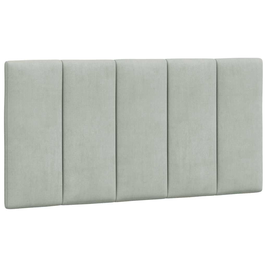 265270 - VIDAXL Jastëk për Kokën e Kreut "Hanko" Gri e Çelët 100 cm Kadife
