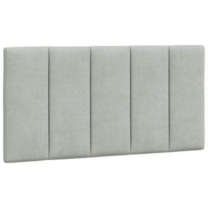 265270 - VIDAXL Jastëk për Kokën e Kreut "Hanko" Gri e Çelët 100 cm Kadife