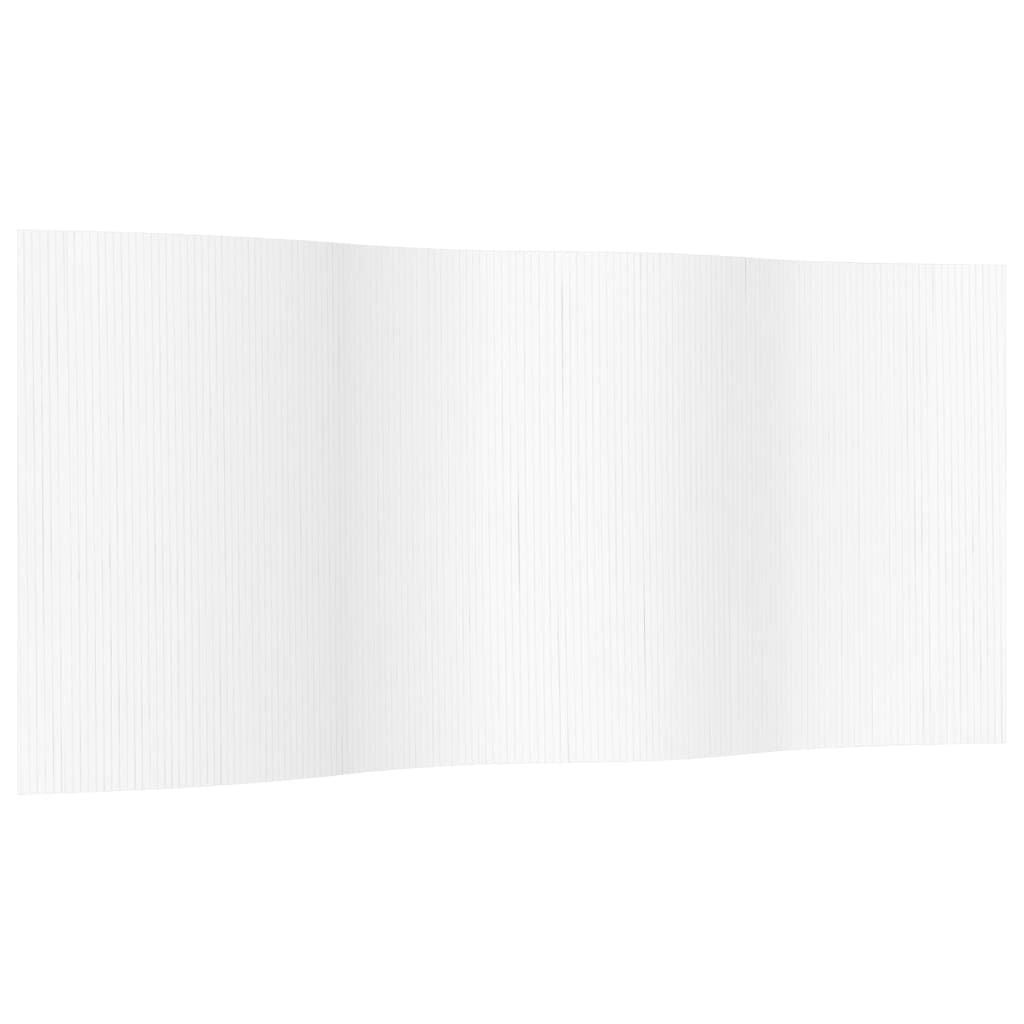 265275 - VIDAXL Ndarës Dhome i Bardhë Gjerësia 400 cm Lartësia 165 cm Bambu