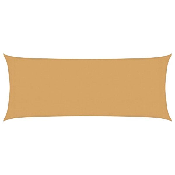 333266 - VIDA XL Tendë dielli me vela 160 g/m² Drejtkëndëshe Rërë 2x5 m HDPE