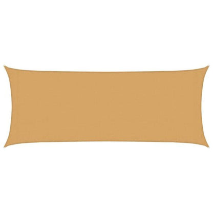333266 - VIDA XL Tendë dielli me vela 160 g/m² Drejtkëndëshe Rërë 2x5 m HDPE