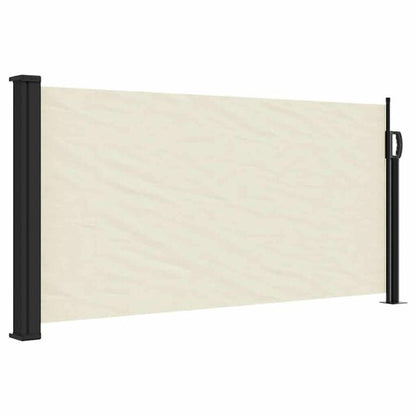 333274 - VIDAXL Tendë anësore e tërheqshme me ngjyrë kremi 100x300 cm