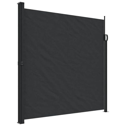 333440 - VIDAXL Tendë anësore e tërheqshme, e zezë 200x300 cm