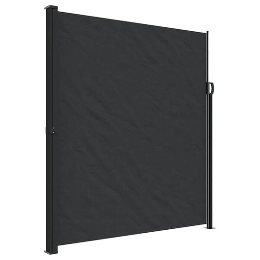 333442 - VIDAXL Tendë anësore e tërheqshme, e zezë 220x300 cm