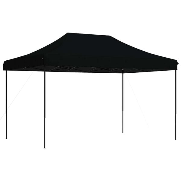 244628 - VIDA XL Tendë festash e palosshme, e zezë 440x292x315 cm