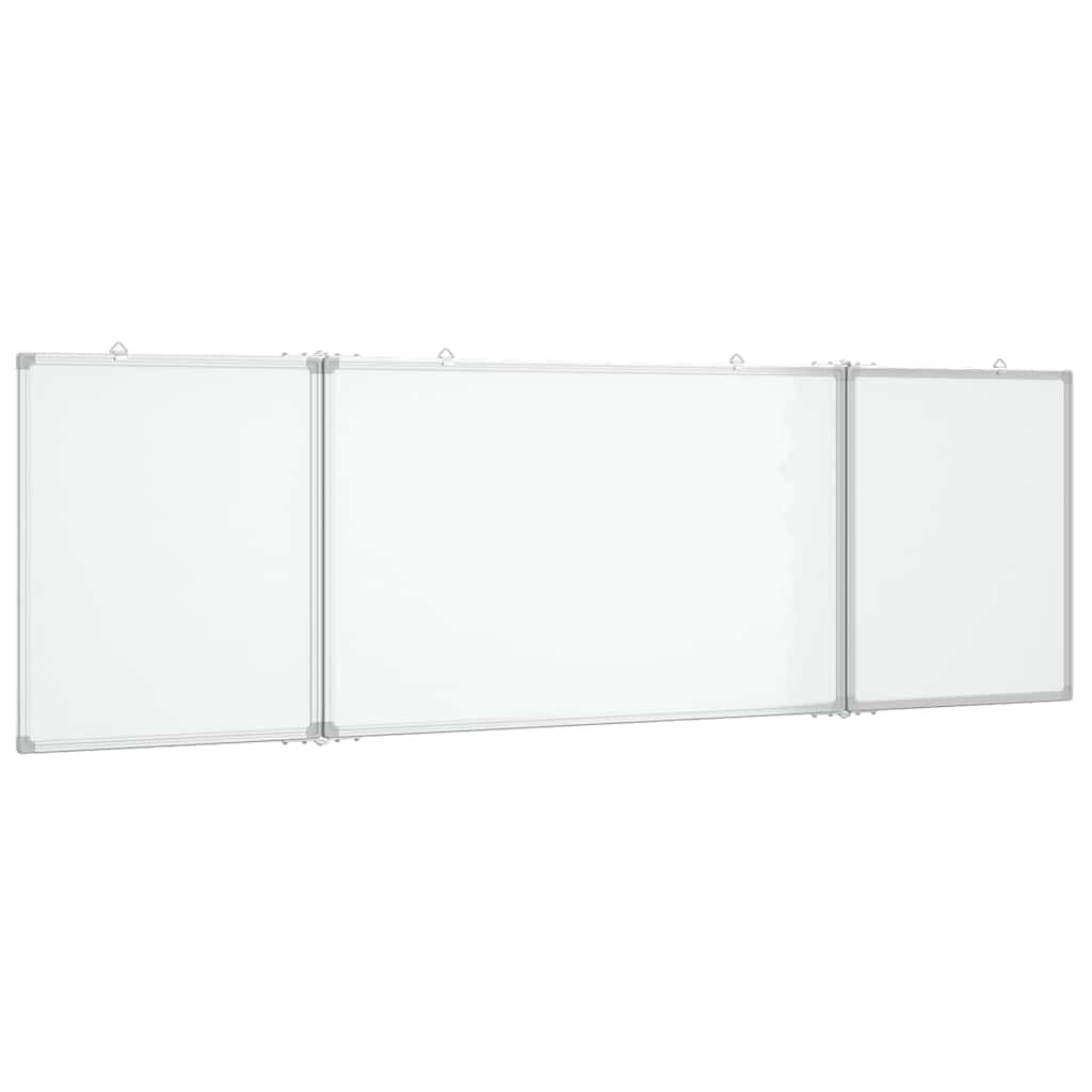 280308 - VIDA XL Tabelë e bardhë magnetike e palosshme prej alumini 200x60x1,7 cm