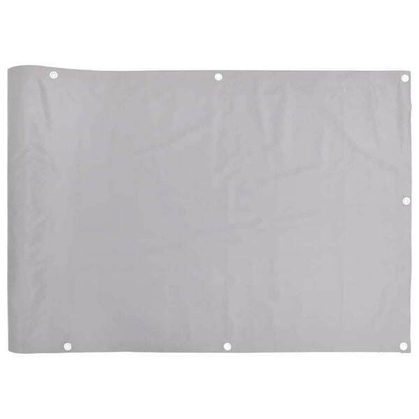 333284 - VIDAXL Ekran Privatësie për Ballkon, Gri, 500x120 cm, PVC
