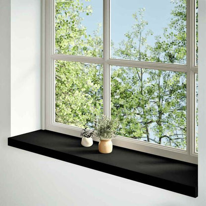 334244 - VIDA XL Praga Dritaresh 2 copë Ngjyrë Kafe e Zezë 110x25x2 cm Dru Lisi i Masëm