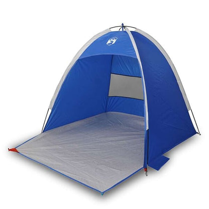 334245 - VIDA XL Tendë plazhi për 3 persona ngjyrë blu azure e papërshkueshme nga uji