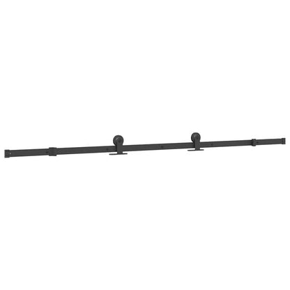 291304 - VIDAXL Kit Pajisjesh për Derë Rrëshqitëse 213,5 cm, Çelik i Zi