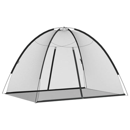 280326 - VIDAXL Rrjetë Kundër Mushkonjave Mongolia me Dyer 220 Rrjetë e Zezë 200x150x140 cm