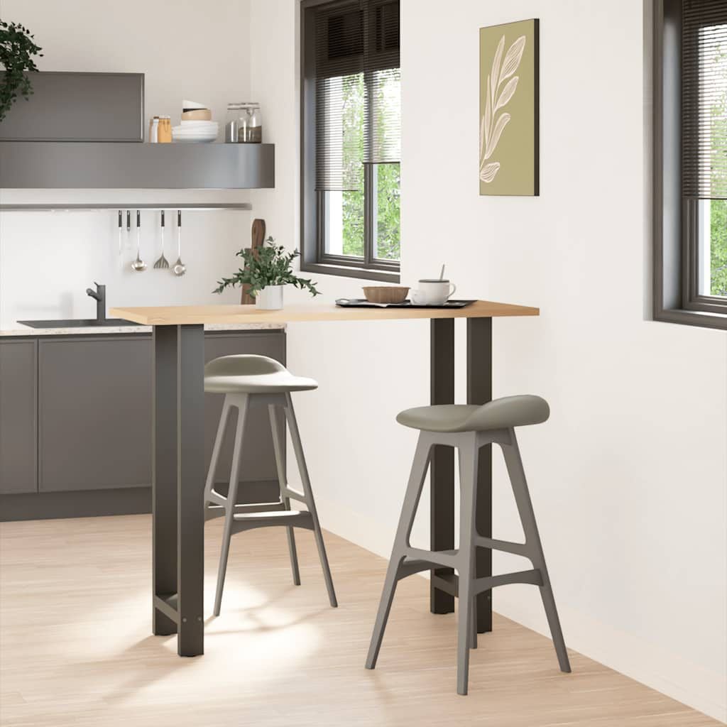 265305 - VIDAXL Këmbë për Tavolinë Bari, 2 copë, ngjyrë Antraciti, 40x
