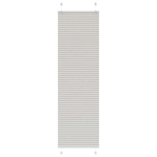 244673 - VIDA XL Perde e Plisuar Gri e Çelët 65x200 cm, Gjerësia e Pëlhurës 64,4 cm, Poliester