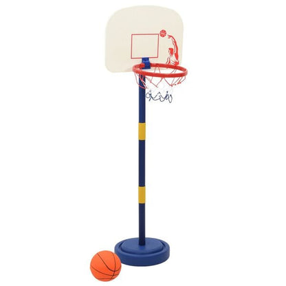 291321 - VIDAXL Stand Basketbolli me Top dhe Pompë, Lartësi e Rregullueshme 90/121 cm
