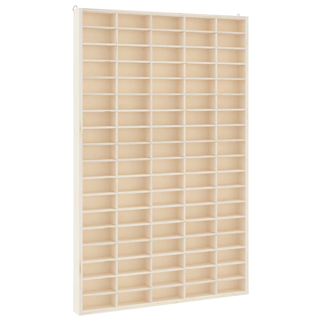 265118 - vidaXL Vitrinë Druri për Koleksione makinash me 90 Ndarje 50.5×4.5×79 cm