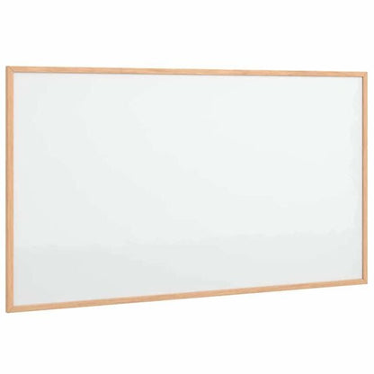 333314 - VIDAXL Tabelë e bardhë magnetike me kornizë druri pishe të fortë 100x55 cm
