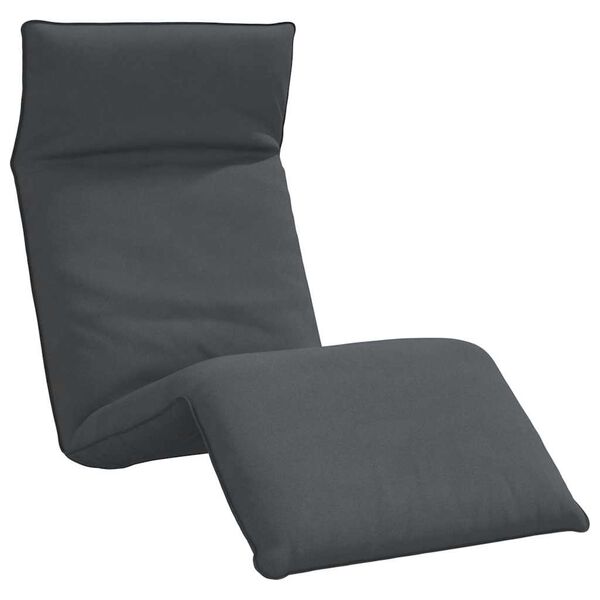 244690 - VIDA XL Shezllon i palosshëm Antracit 175x54x8,5 cm Pëlhurë Oxford