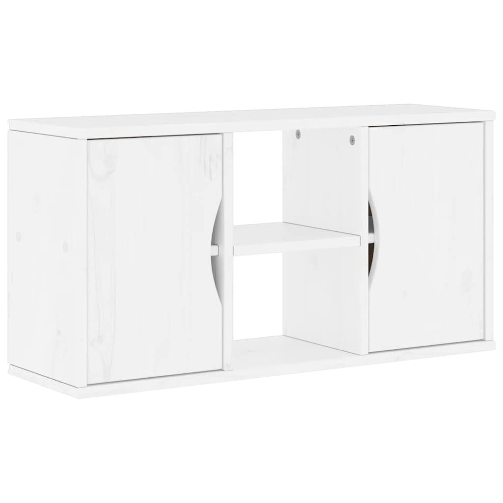 265332 - VIDAXL Kabinet TV "ODDA" i Bardhë 79x24x40 cm Dru Pishe i Fortë