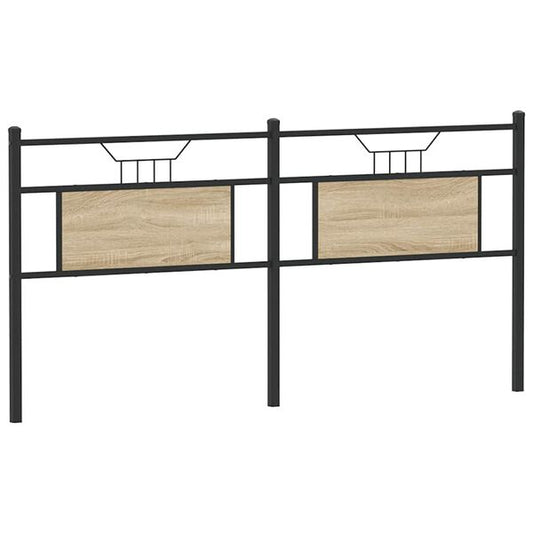 244706 - VIDA XL Replace Ballkon i shtratit, Sonoma Oak, 160 cm, Dru dhe çelik i projektuar