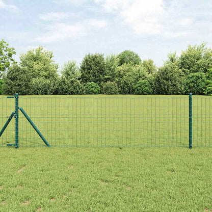 280406 - VIDA XL Gardh Euro, Jeshile, 0.6 x 50 m, Hekur i veshur me PVC