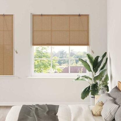 334321 - VidaXL Perde me Rrotull Ngjyrë Kafe 140 x 160 cm Bambu