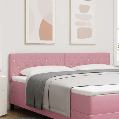 291389 - VIDA XL Koka e shtratit 180 cm Kadife ngjyrë rozë