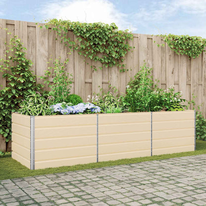 280440 - vidaXL Vazo Fildishi 290 x 100 x 75 cm Çelik i Galvanizuar