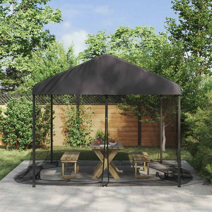 291454 - VIDAXL Rrjetë Mushkonjash për Gazebo, 220, e Zezë, 4 x 3 x 2 cm, Poliester