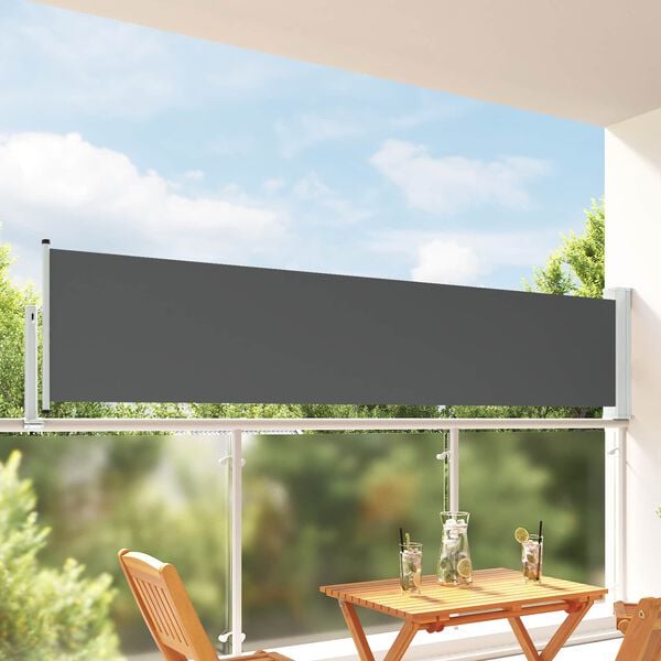 334385 - VIDAXL Tendë anësore 60 x 300 cm 100% poliester hekur çelik Drejtkëndëshe