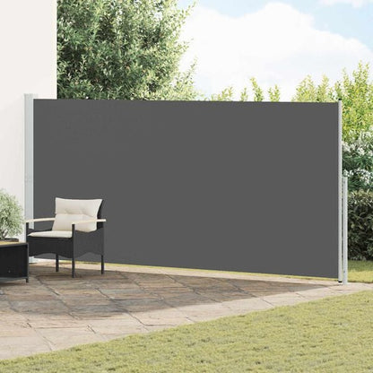334391 - VIDA XL Tendë anësore e tërheqshme 220x500 cm, 100% poliester, hekur çelik