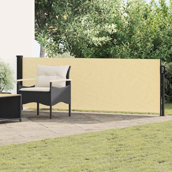 291464 - VIDA XL Tendë anësore e tërheqshme 500x100 cm, Poliester, Drejtkëndëshe, Rërë