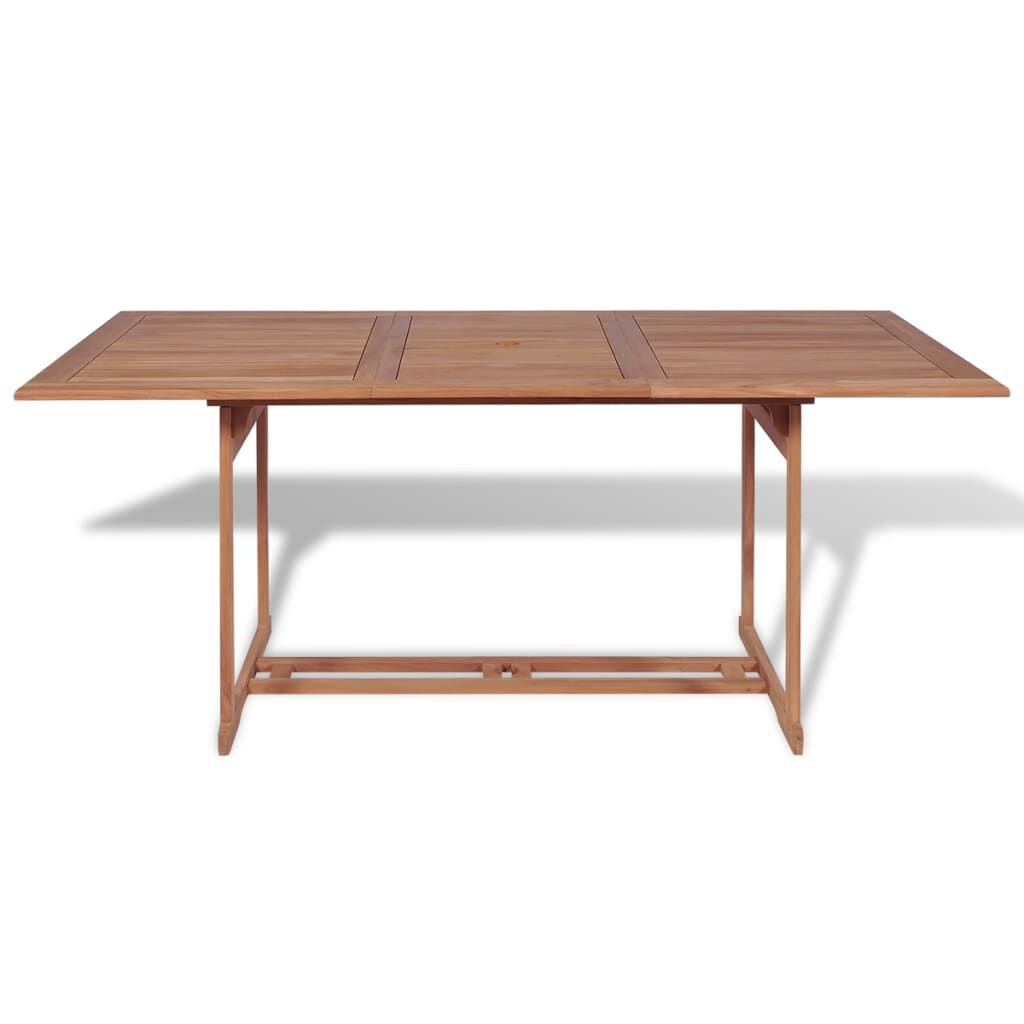 265411 - VIDAXL Tavolinë Kopshti 180x90x75 cm Dru Tiku i Fortë