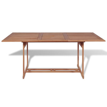 265411 - VIDAXL Tavolinë Kopshti 180x90x75 cm Dru Tiku i Fortë