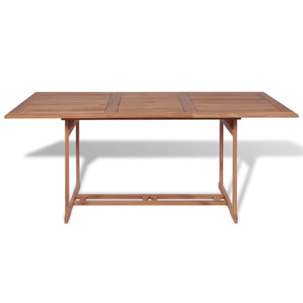 334402 - VIDAXL Tavolinë Kopshti 180x90x75 cm Dru Tiku i Fortë