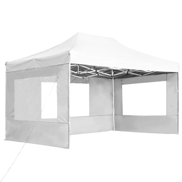 244775 - VIDAXL Tendë Profesionale për Festa e Palosshme me Mure Alumini 4,5x3 m e Bardhë