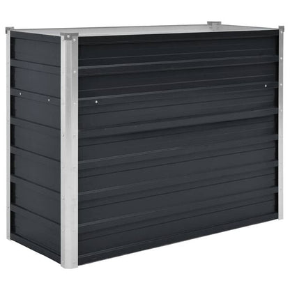 291498 - VIDA XL Shtrat i ngritur për kopsht, ngjyrë antraciti 100x40x77 cm, çelik i galvanizuar
