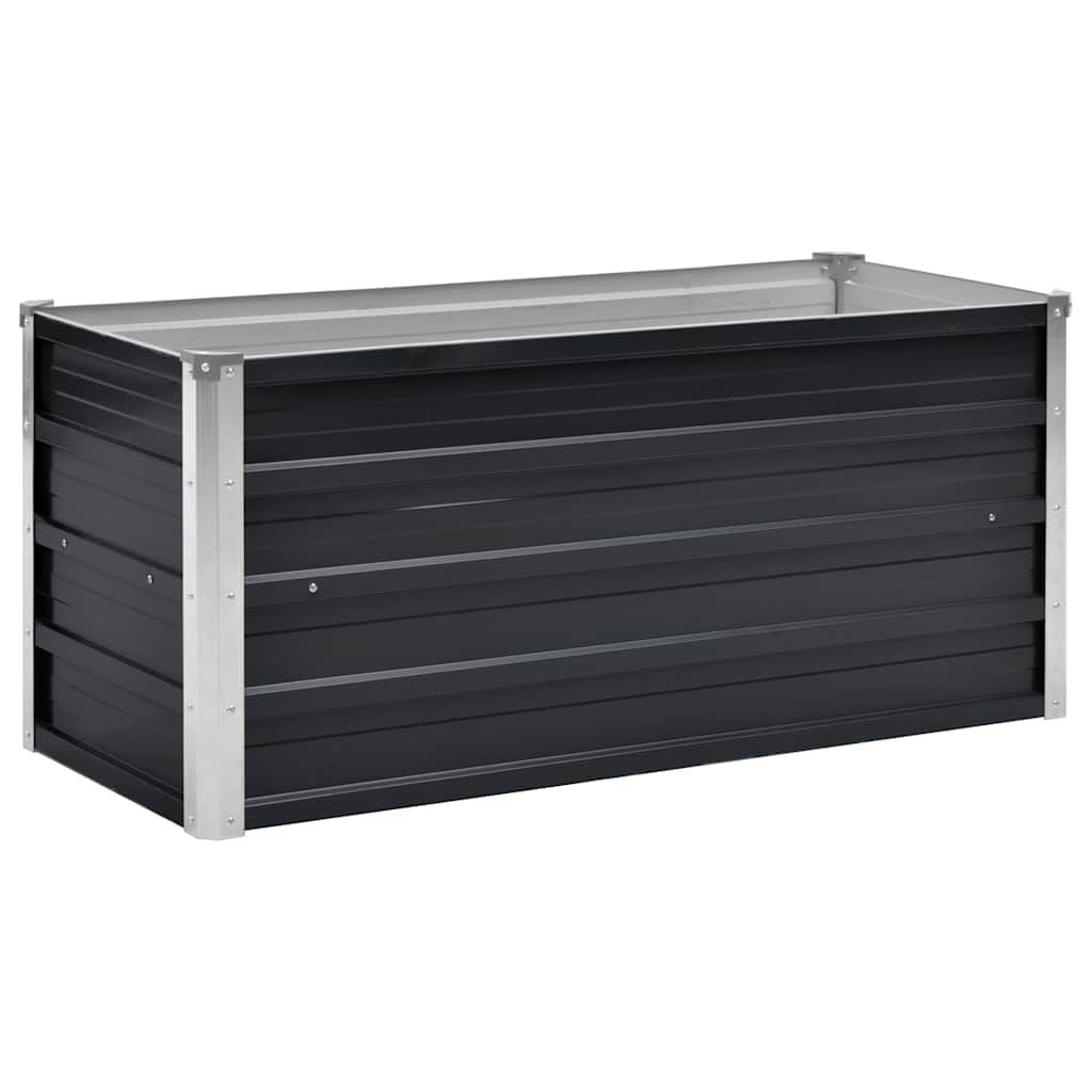 265418 - VIDAXL Shtrat i ngritur për kopsht, ngjyrë antraciti 100x40x45 cm, celik i galvanizuar