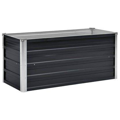 265418 - VIDAXL Shtrat i ngritur për kopsht, ngjyrë antraciti 100x40x45 cm, celik i galvanizuar