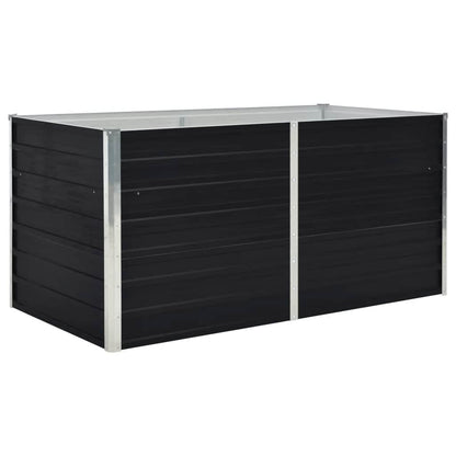 265273 - vidaXL Kuti e Ngritur për Mbjellje 160x80x45 cm prej Çeliku të Galvanizuar Ngjyrë Antracit