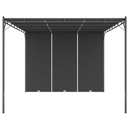 291287 - VIDAXL Gazebo Kopshti me Perde Anësore 4x3x2,25 m Antracit