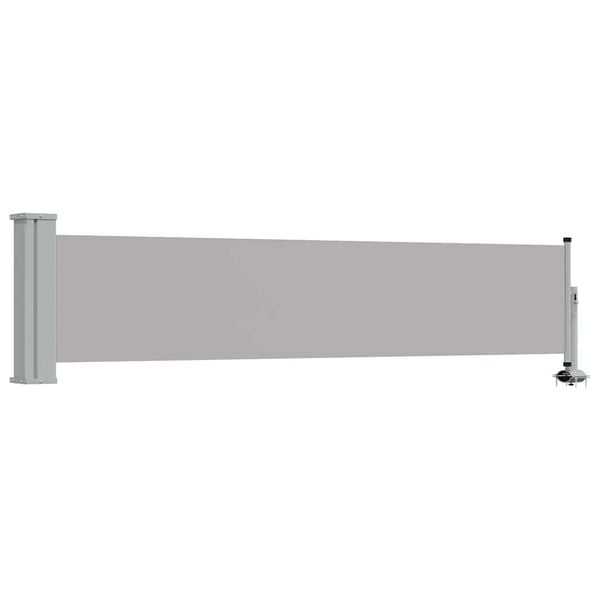 334417 - VIDAXL Tendë anësore e tërheqshme për verandë 60x300 cm Gri