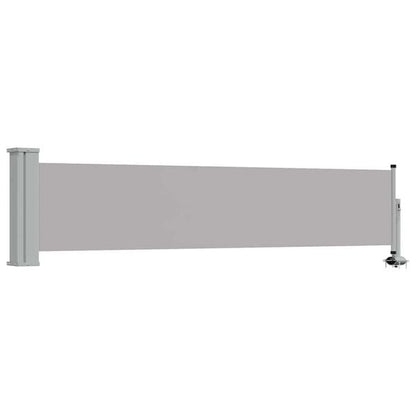 334417 - VIDAXL Tendë anësore e tërheqshme për verandë 60x300 cm Gri